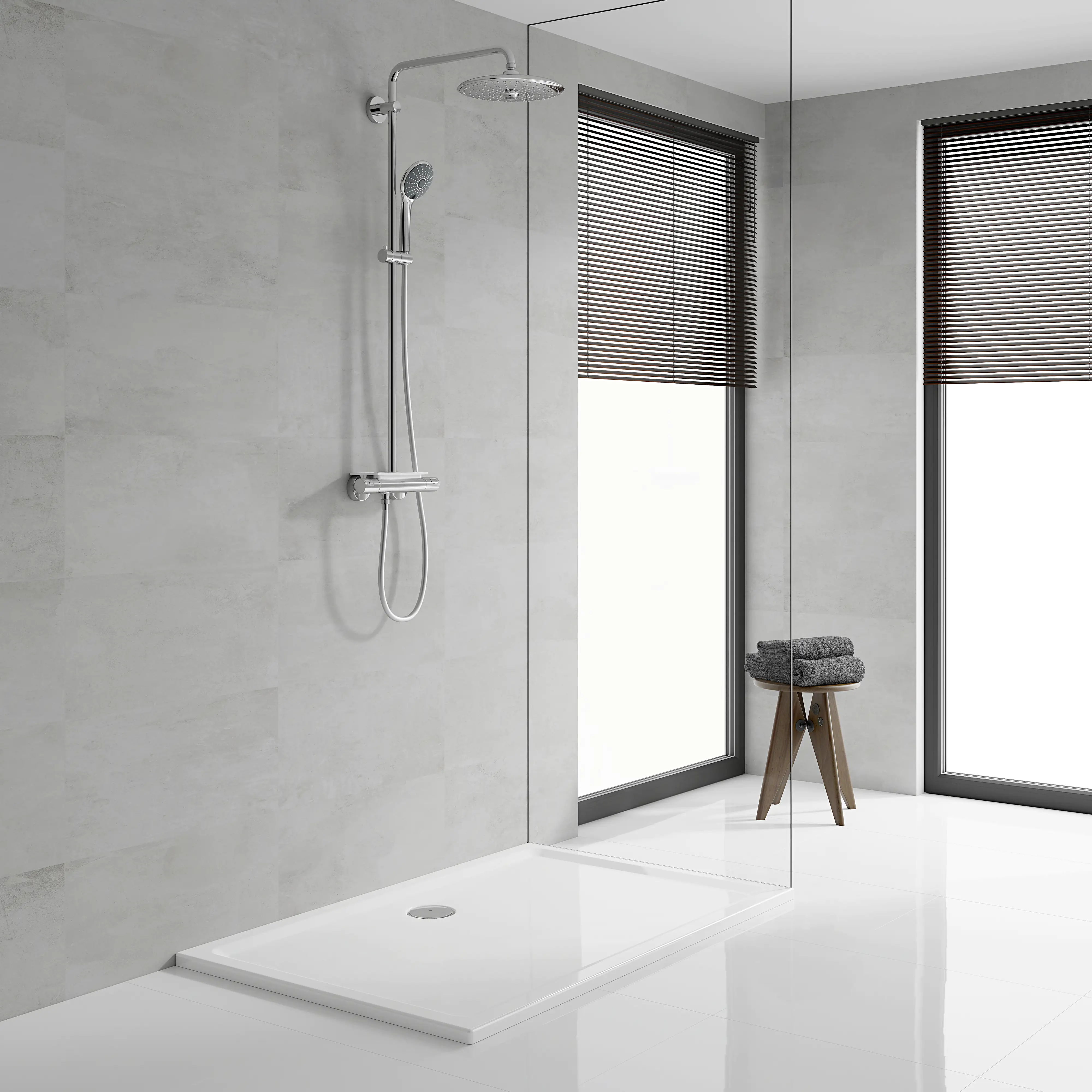 4005176417795_2348394 Grohe Kopfbrause chrom, mit 3 Strahlarten: Rain, SmartRain, Massage