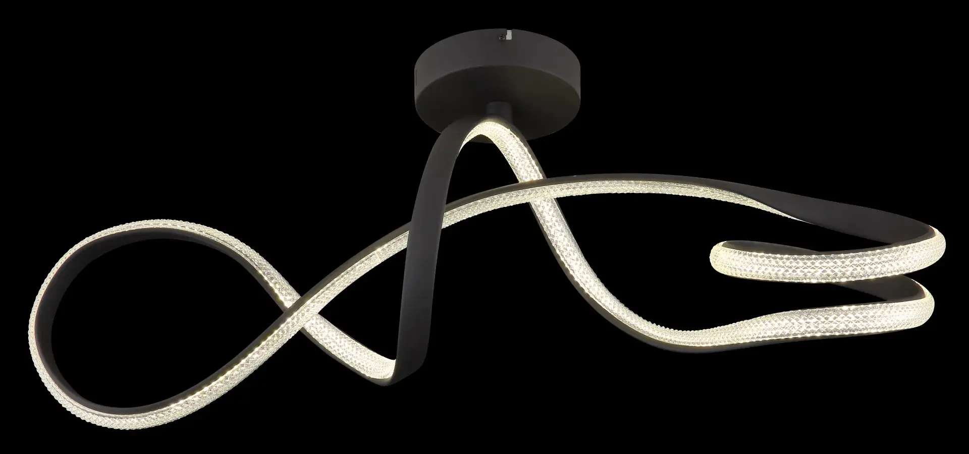 Globo LED-Deckenleuchte SWIRL schwarz