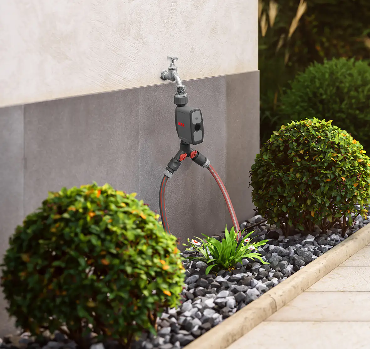 Ikra Bewässerungscomputer Wlan inkl. Wlan Gateway mit Steckdose