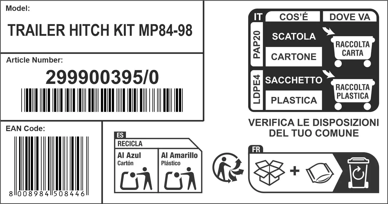 Alpina Anhängerkupplung für 84er und 98er Rasentraktoren Alpina Anhängerkupplung für 84er und 98er Rasentraktoren