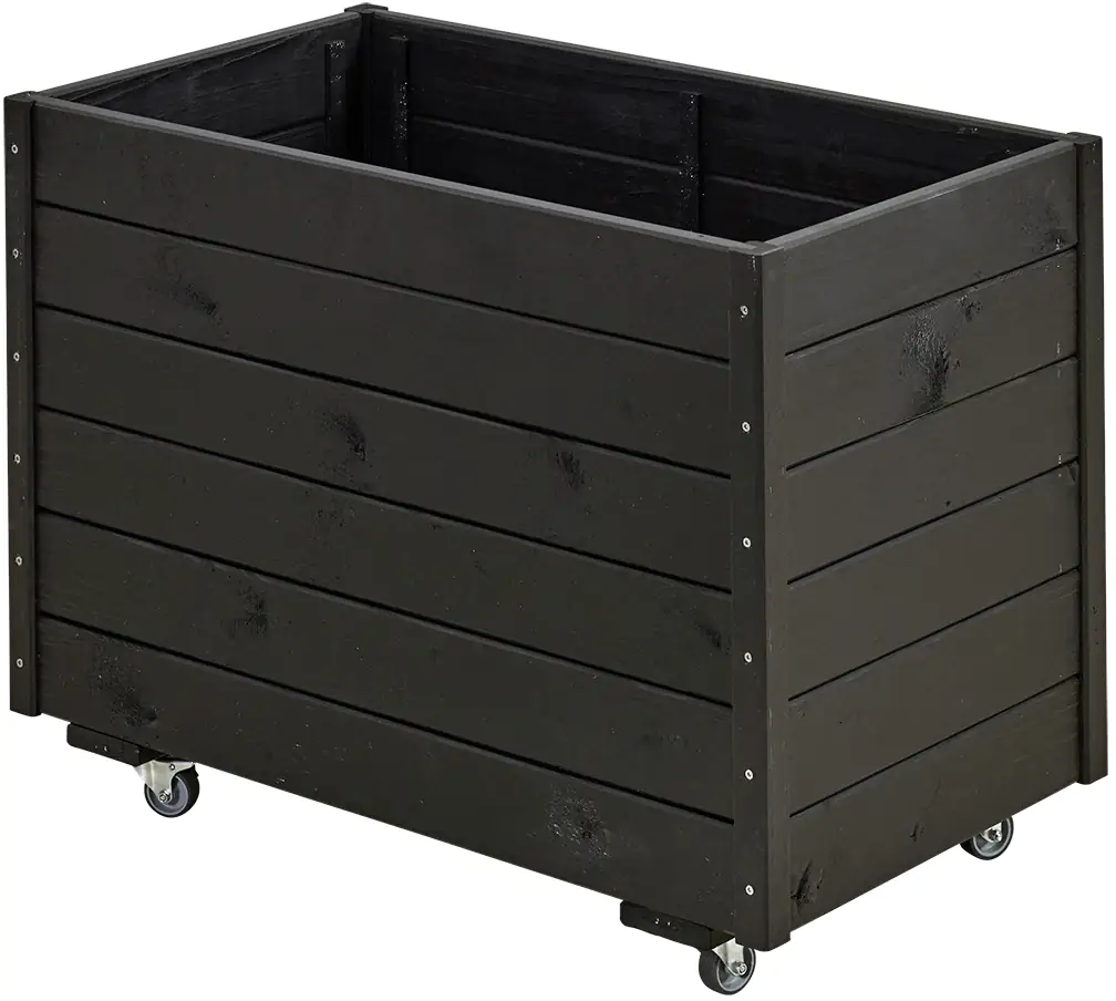 Plus Pflanzkasten mit Räder RAL 9005 Schwarz Plus Pflanzkasten mit Räder RAL 9005 Schwarz