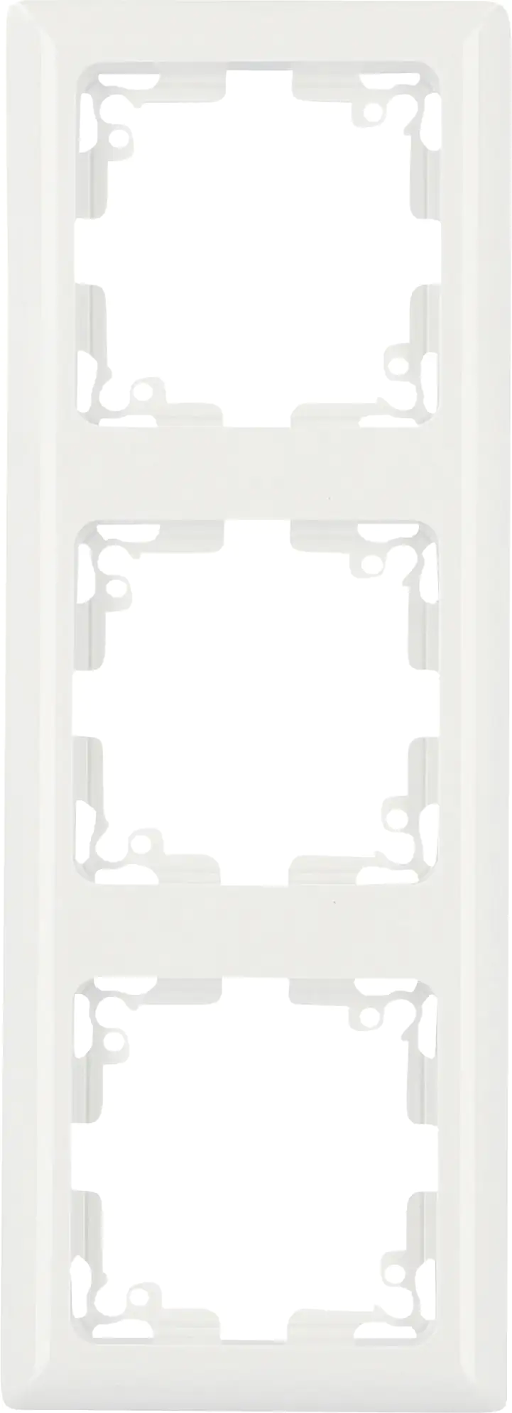 Unitec Abdeckrahmen 3-fach Genua, ultraweiß