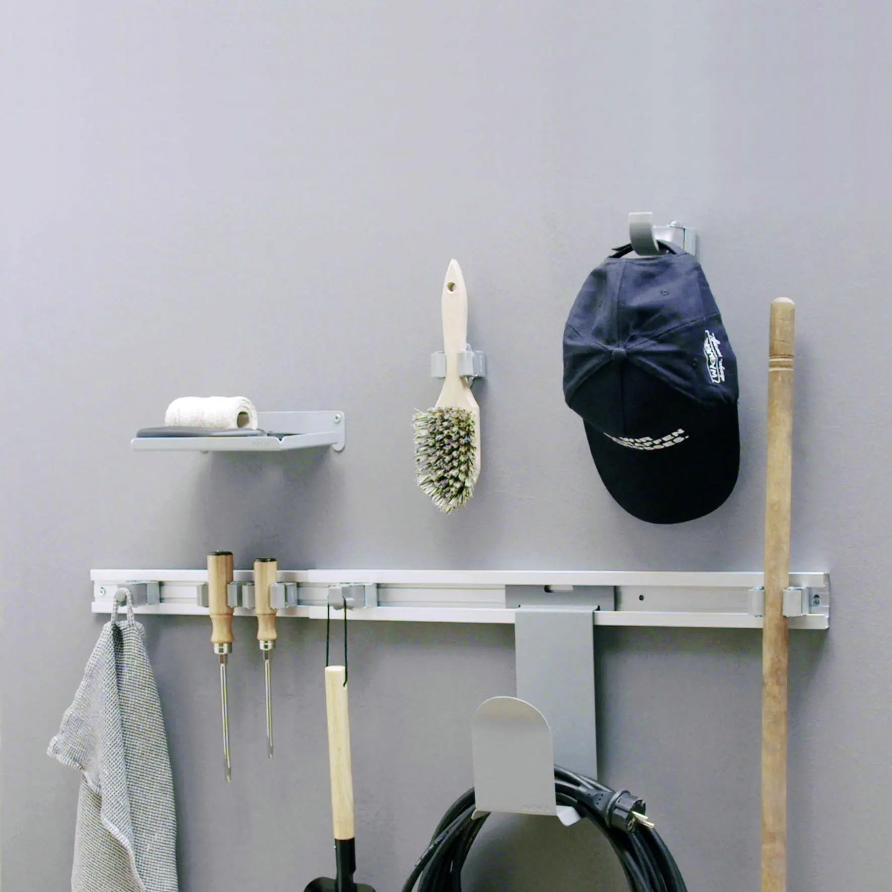 Wagner Wandhaken Knopfhaken hooks4tools Tragkraft bis 2 kg Stahl grau 2 Stück