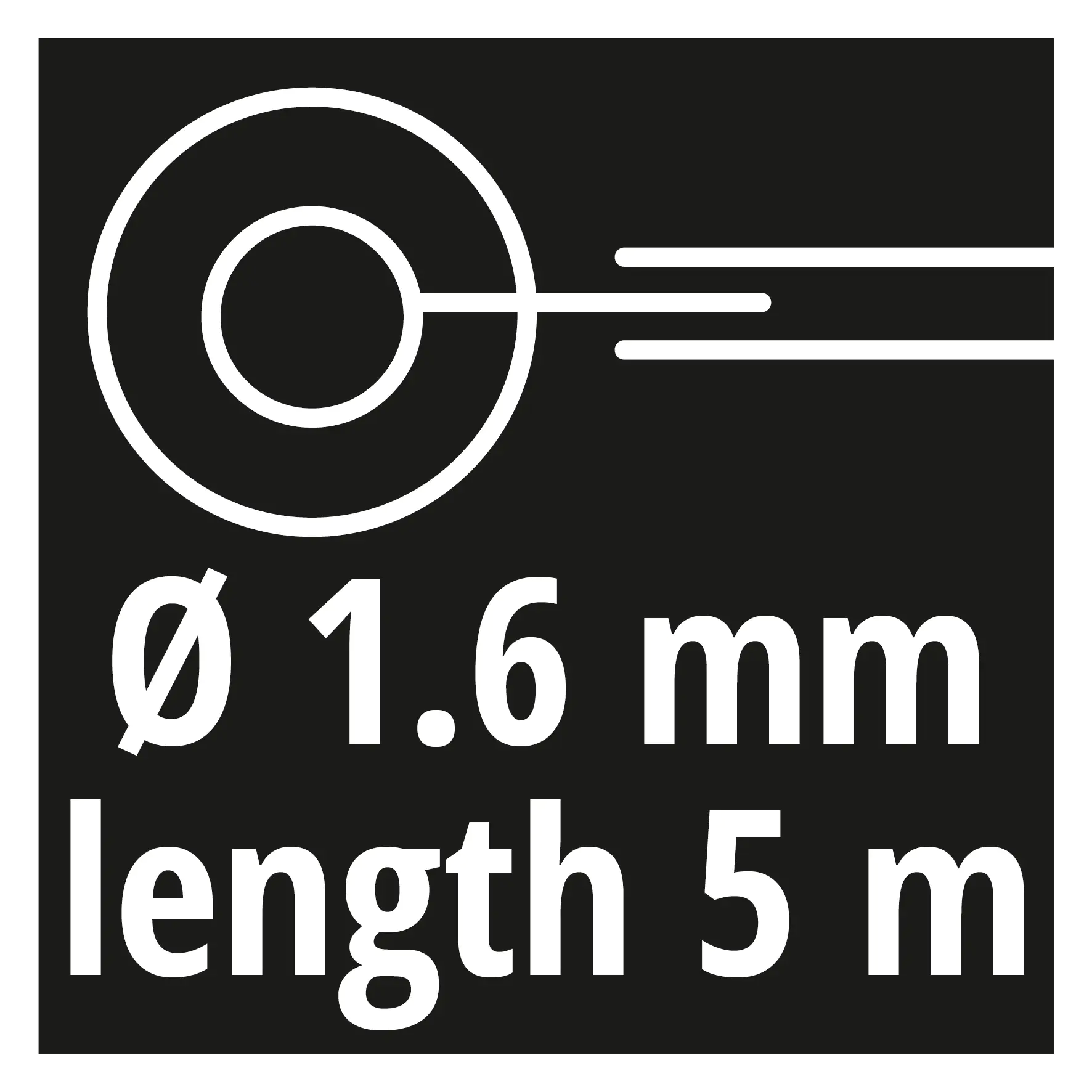 Einhell Ersatzspule GE-CT 18/28 5 m 1,6 mm