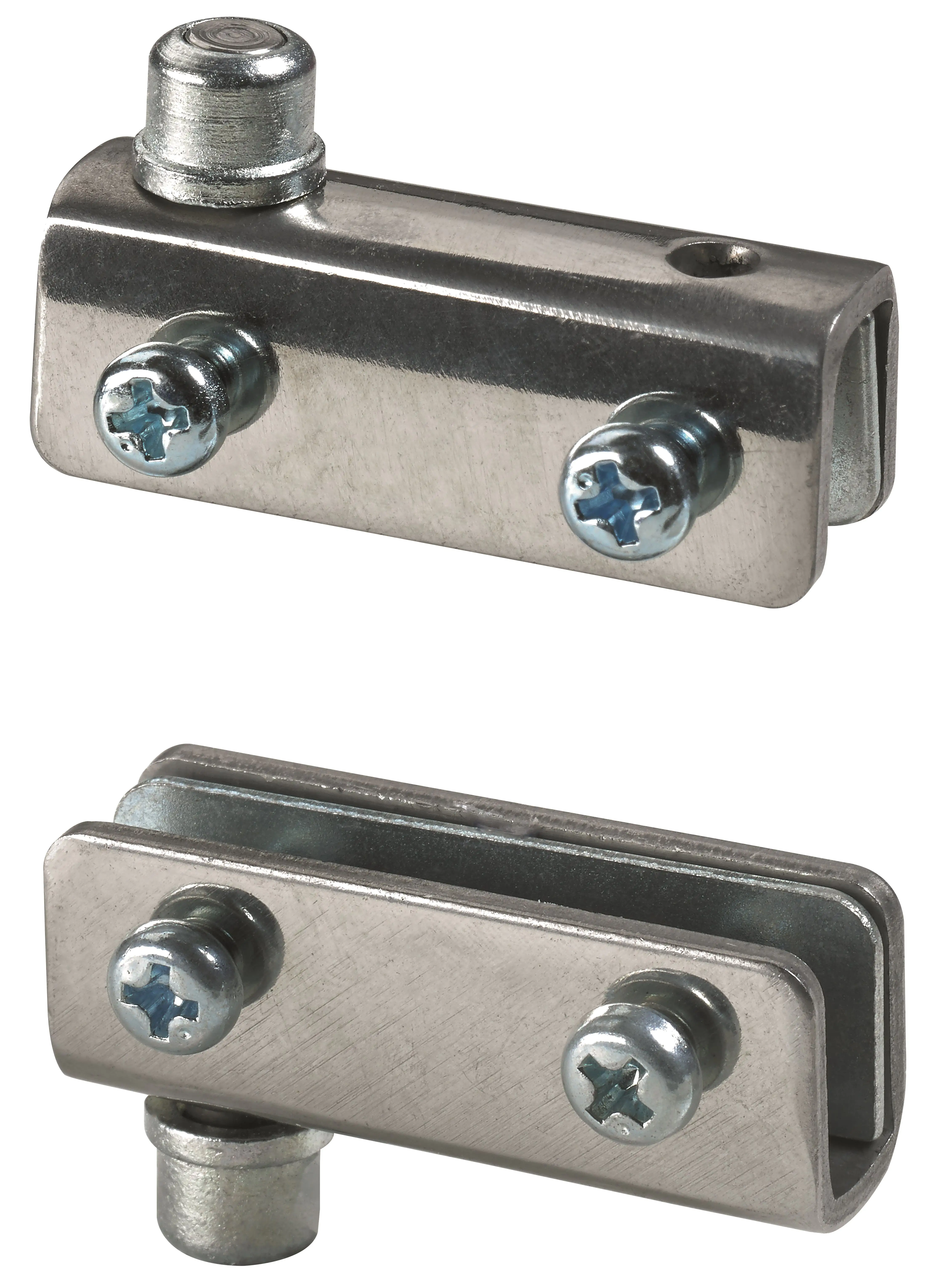 Hettich Glastürscharnier Edelstahl, verchromt, 1 Stück