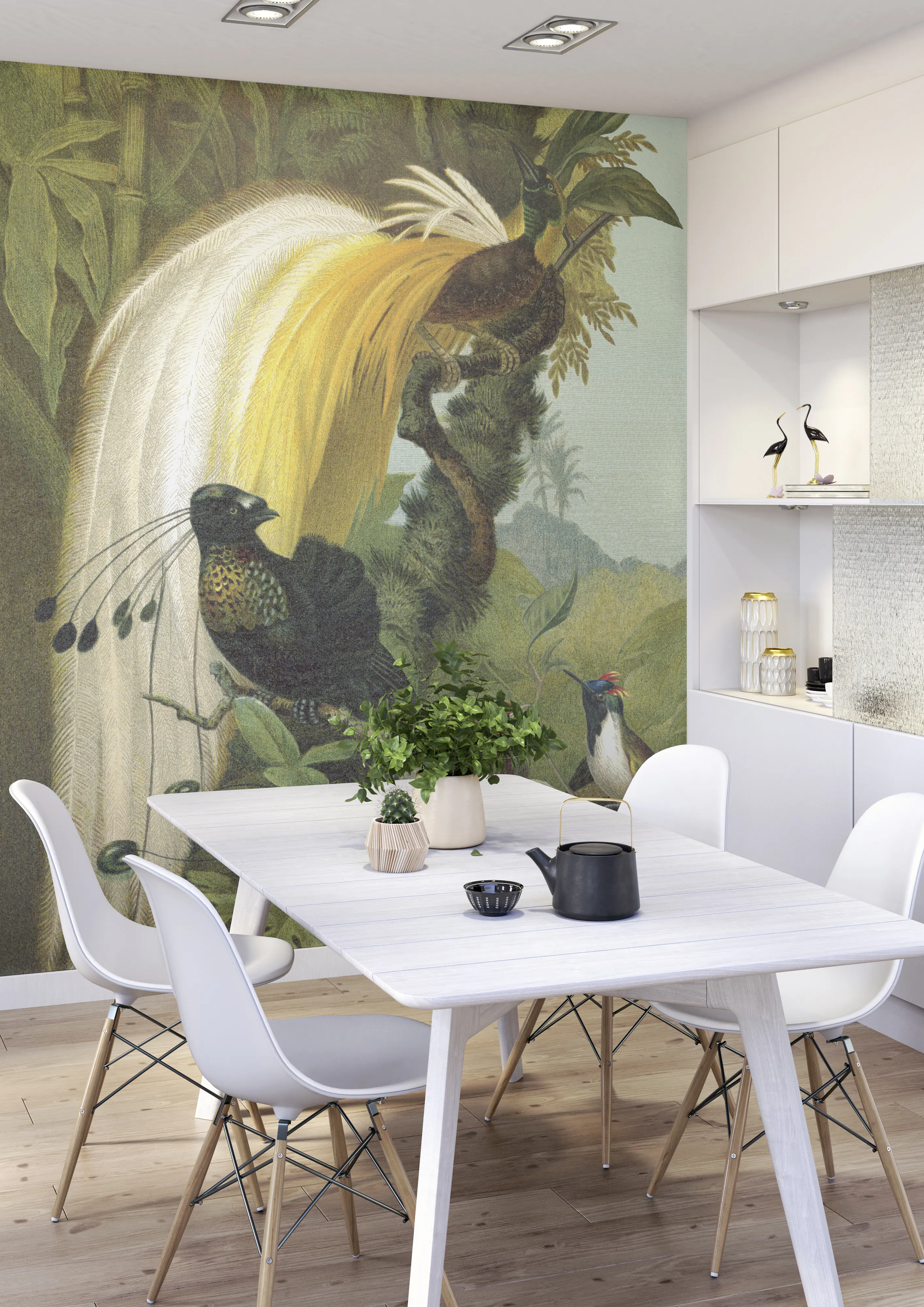 Rasch Vlies Fototapete 543780 Grün-Dunkelgrün Muster & Motive 3 m x 2,65 m