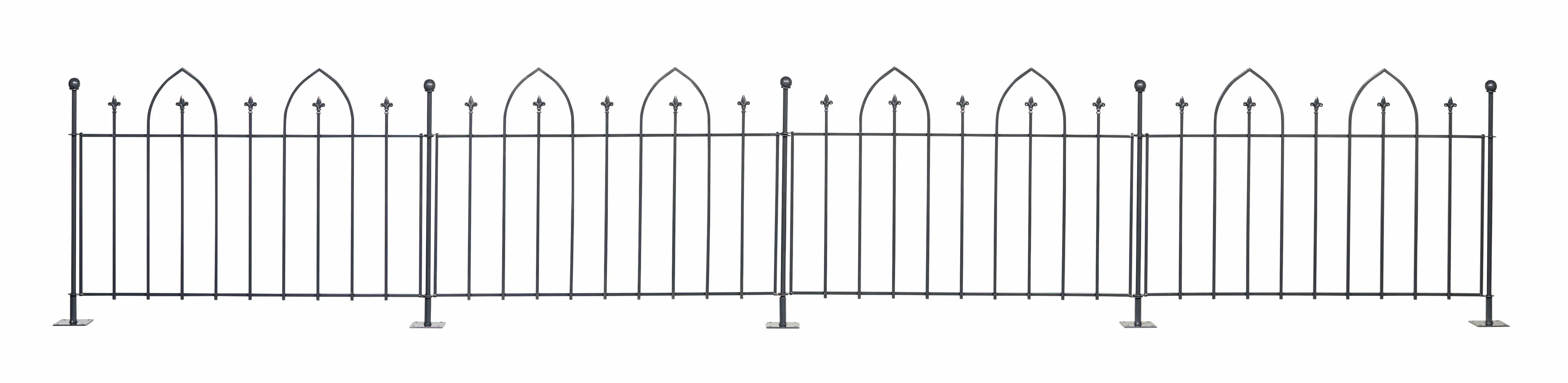 Floraworld Zaunmatte Dekor Oxford 132 x 84,5 cm anthrazit