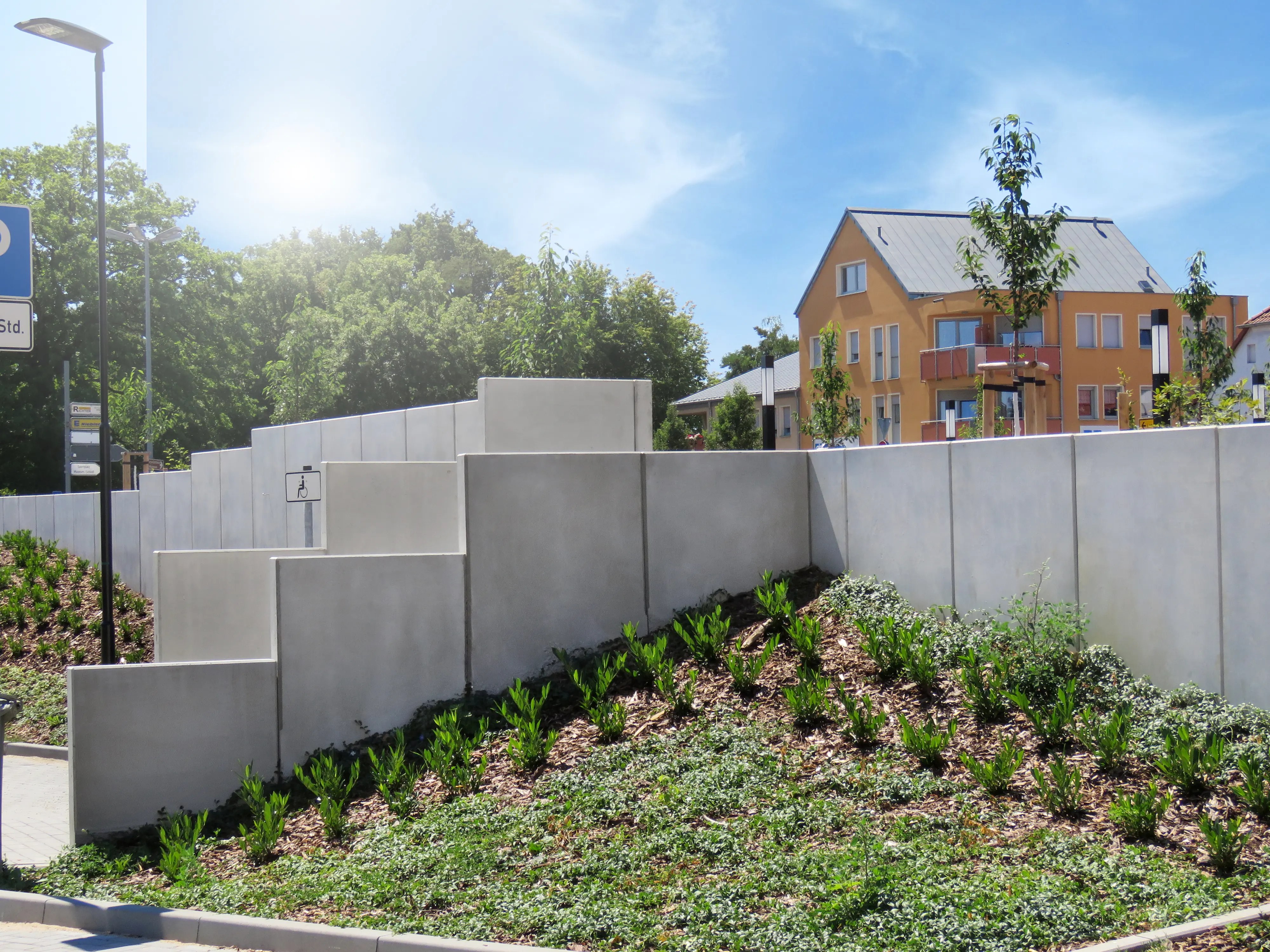 EHL L-Stein Ecke Beton 30 x 50 x 55 cm 2-teilig grau