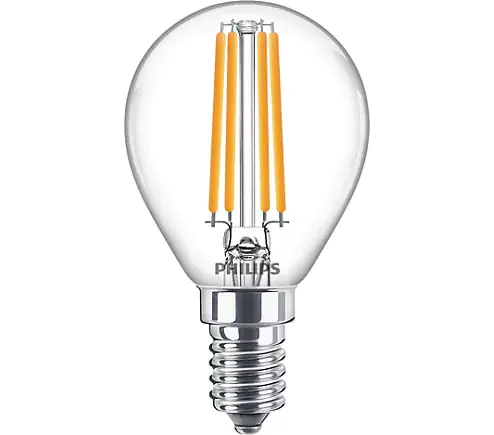 Philips LED-Leuchtmittel Filament Tropfenform P45 E14 6,5W warmweiß
