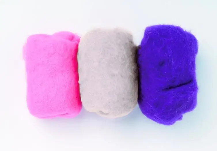 Glorex Schafwolle rosa lila mix 3 x 10 g