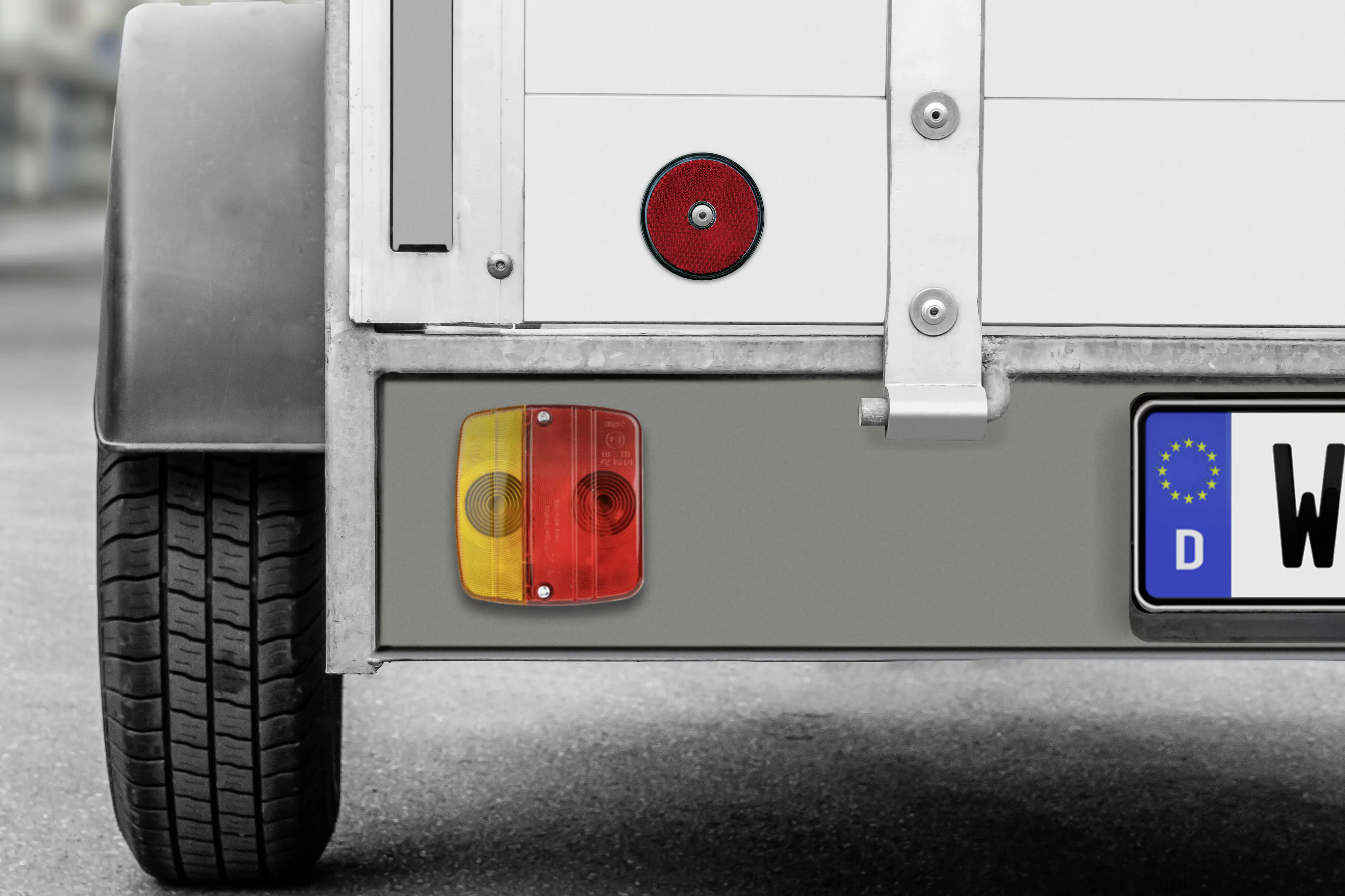 LAS Reflektor rund rot 2 Stück