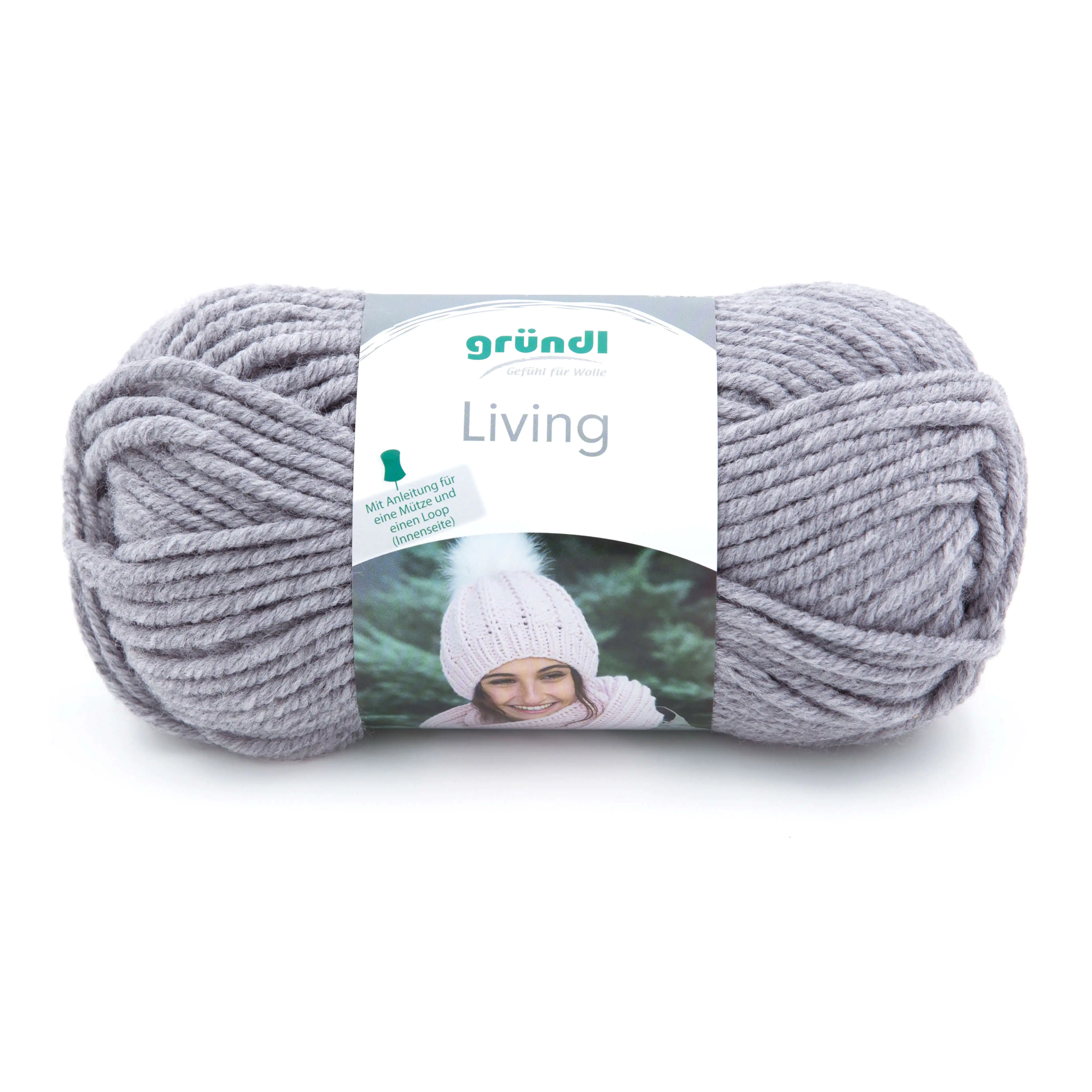 Gründl Wolle Living 100 g mittelgrau