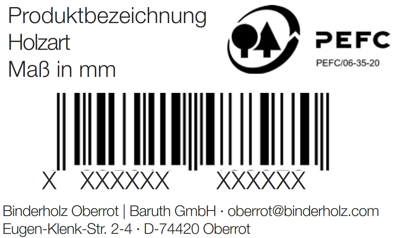 Rahmen Fichte Tanne Kanten gefast 200 x 4,4 cm 24 mm 4-seitig gehobelt