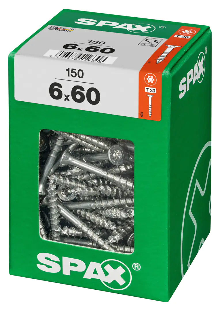 Spax Universalschrauben 6.0 x 60 mm TX 30 - 150 Stk.