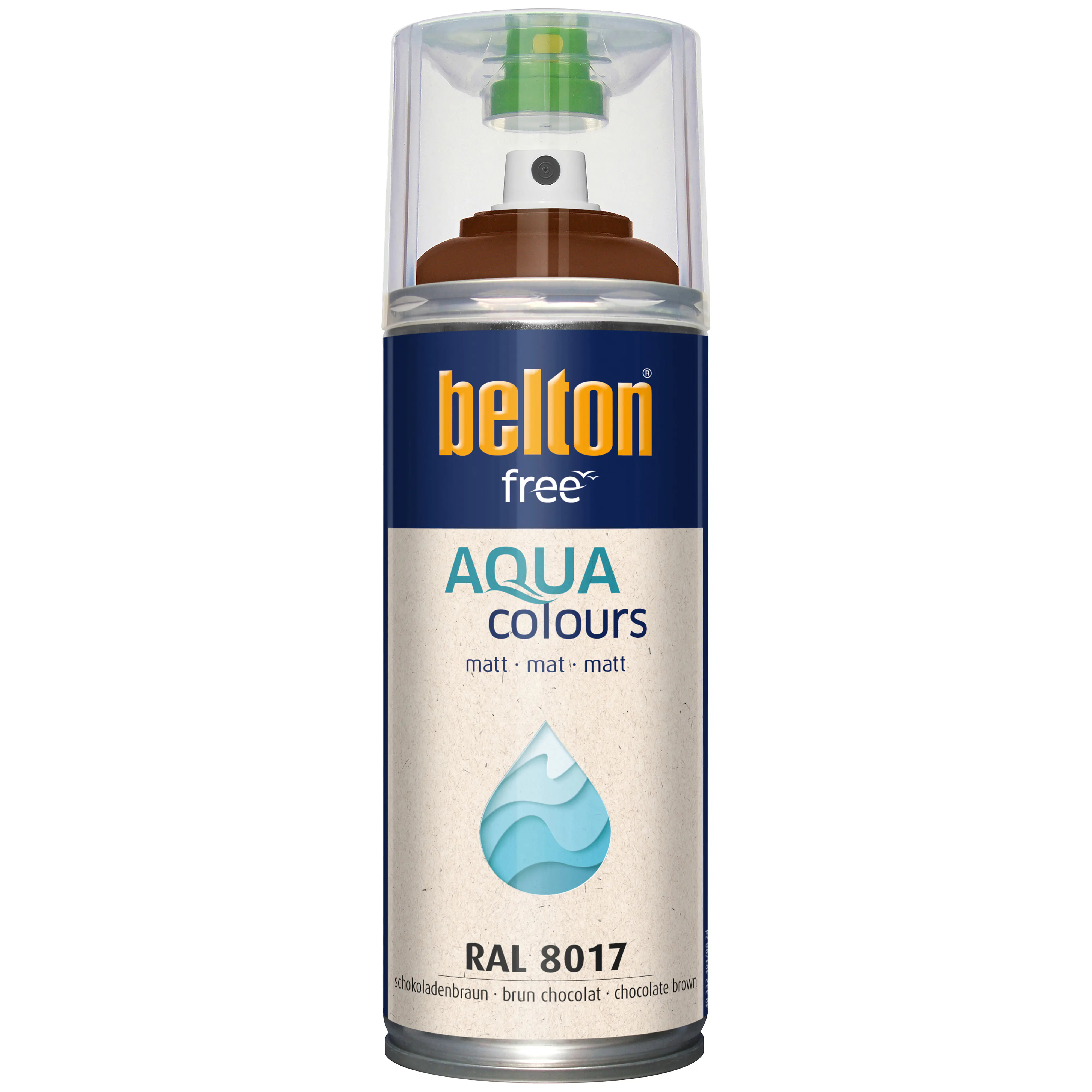 belton free Lackspray AQUAcolours 400 ml schokobraun matt