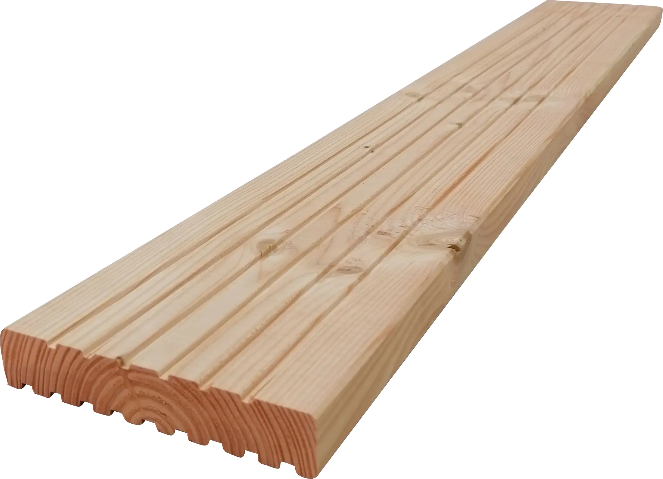 Terrassendiele Douglasie 250 x 14,5 x 2,8 cm Stegprofil/grob unbehandelt