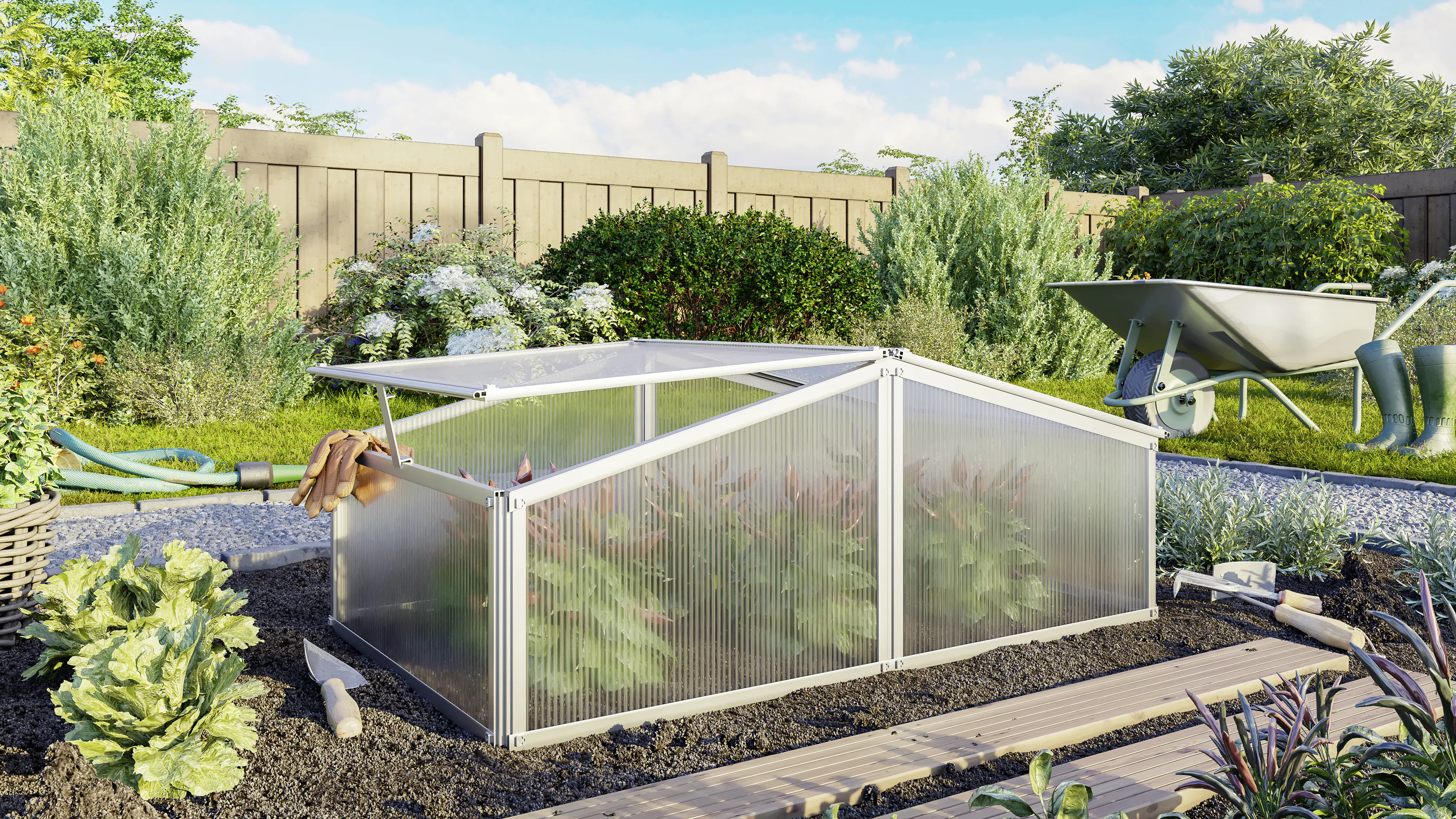 Vitavia Frühbeet Gaia XS 100 x 60 cm inkl. 2 Dachfenstern