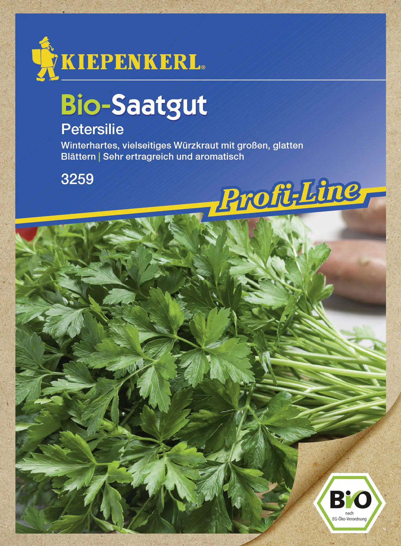 Kiepenkerl Bio-Saatgut Petersilie Gigante d'Italia Petroselinum crispum var. crispum, Inhalt: ca. 30