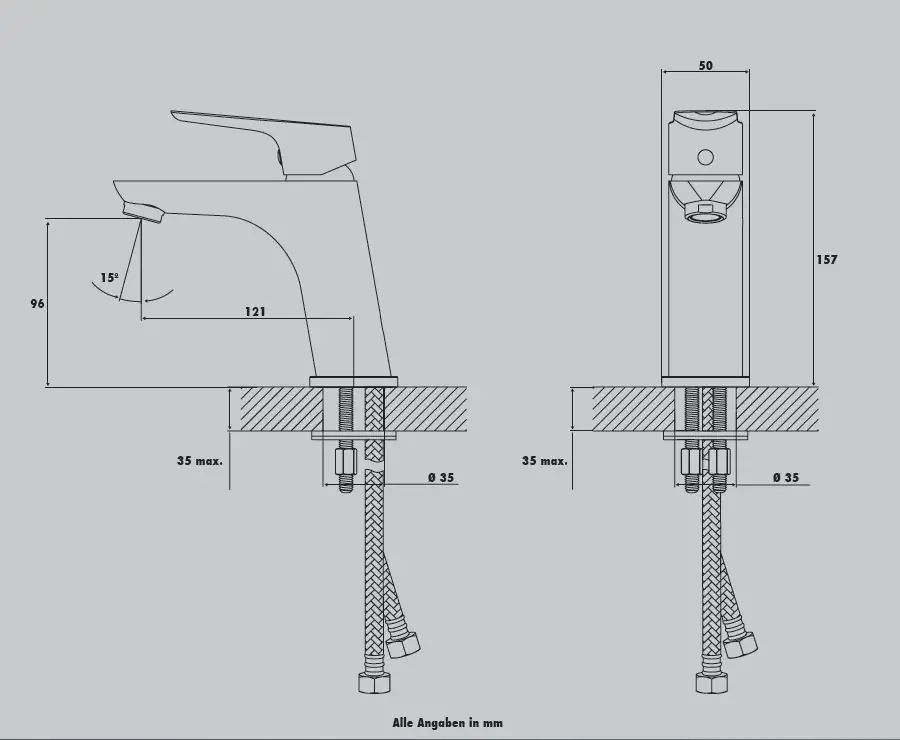 Primaster Waschtischarmatur Nürnberg verchromt