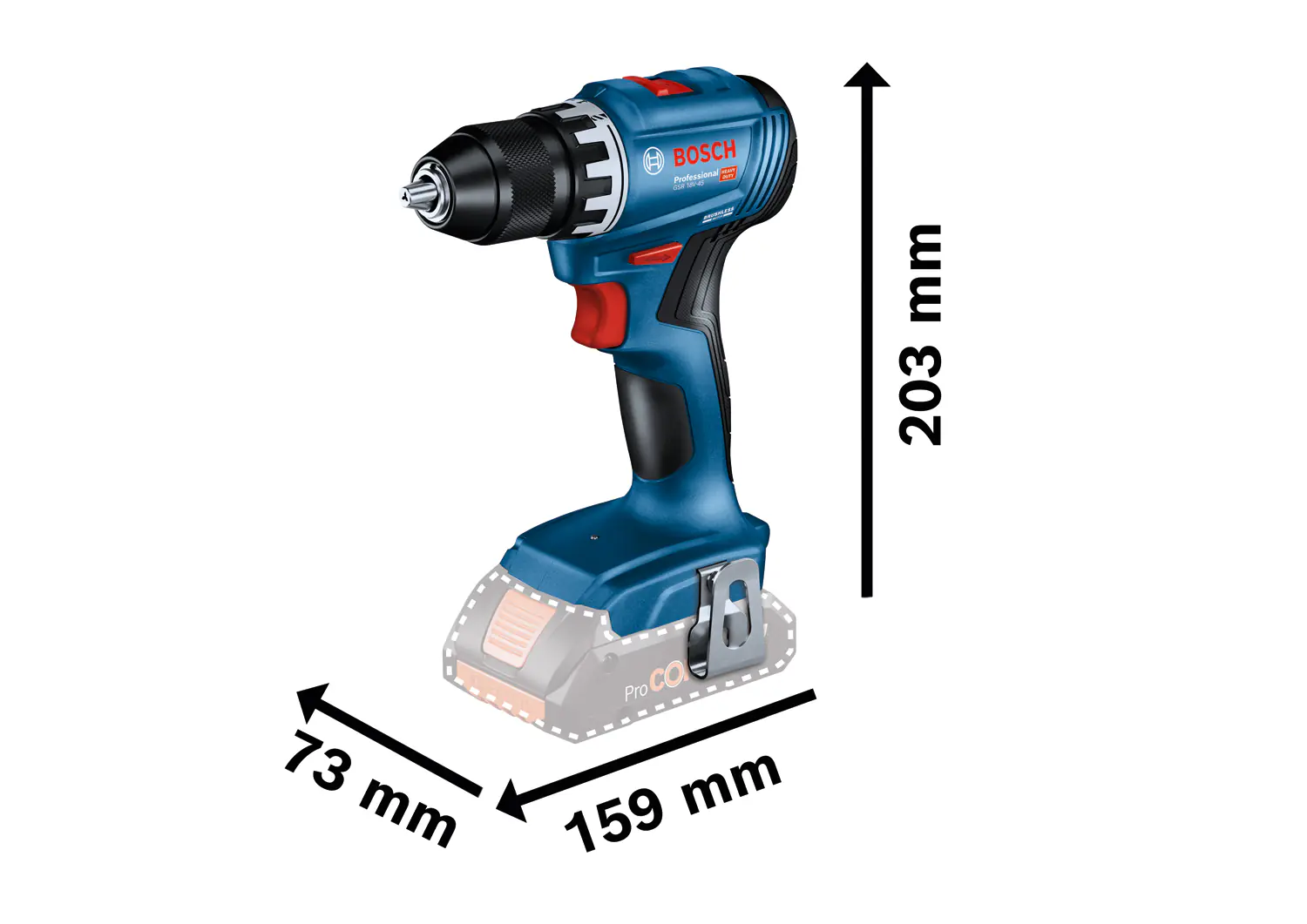 Bosch Professional Akku-Bohrschrauber GSR 18V-45 Set inkl. 82-teiligem Zubehör Bosch Professional Akku-Bohrschrauber GSR 18V-45 Set inkl. 82-teiligem Zubehör