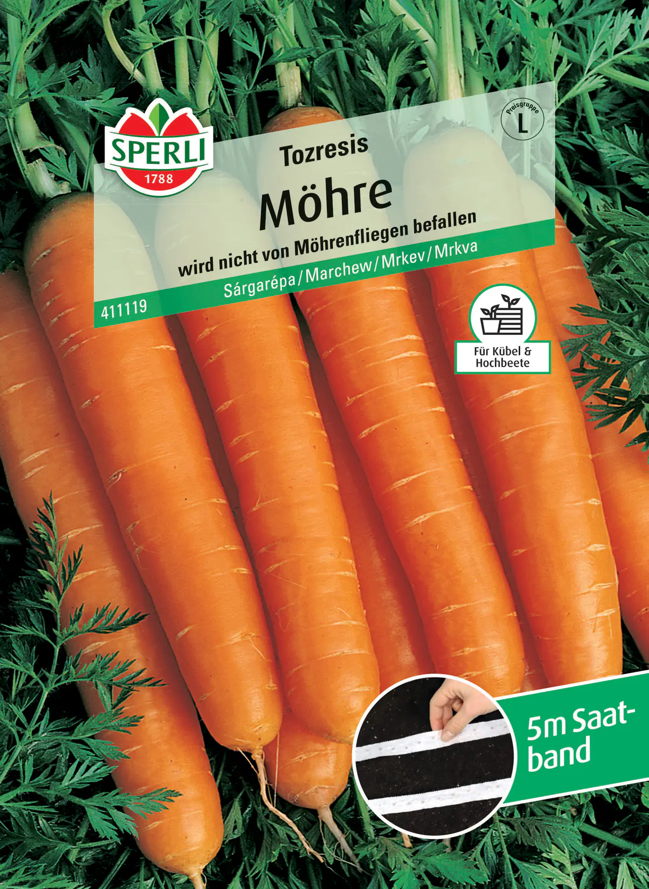 Sperli Möhre Tozresis F1 Saatband Sperli Möhre Tozresis F1 Saatband