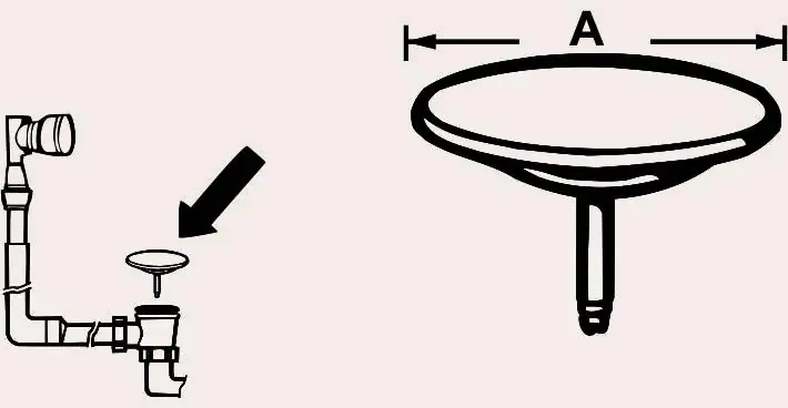Cornat Excenterstopfen verchromt Ø 70 mm, für Badewannenablaufgarnituren