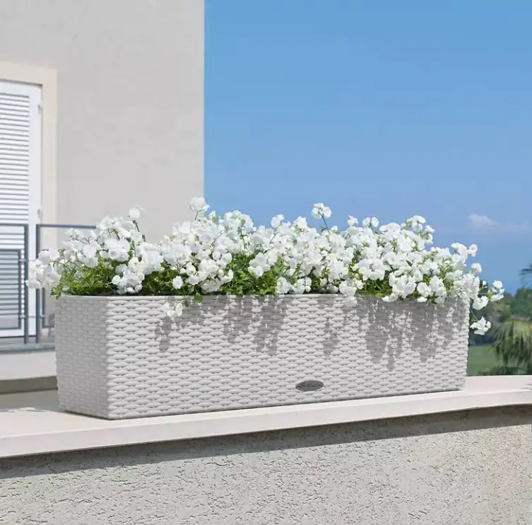 Lechuza Balkonkasten Balconera Cottage 80 lichtgrau