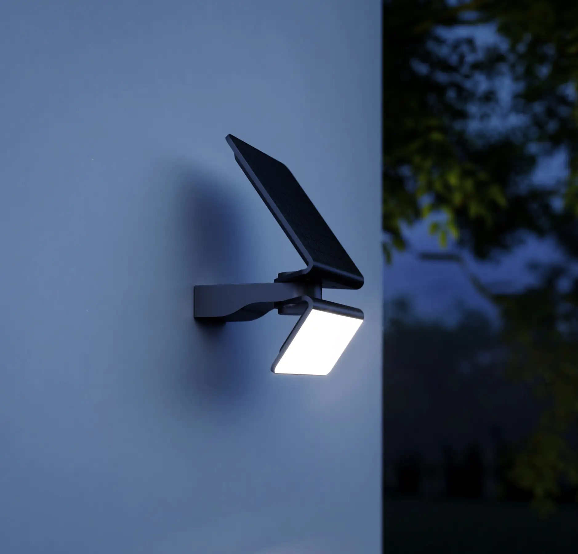 Steinel Solar Außenleuchte XSolar L-S ONE anthrazit mit Bewegungsmelder 