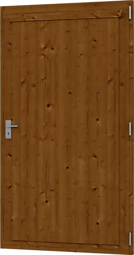 SKAN HOLZ Einzeltür Rahmenaußenmaß 98 x 198 cm, lasiert in Nussbaum