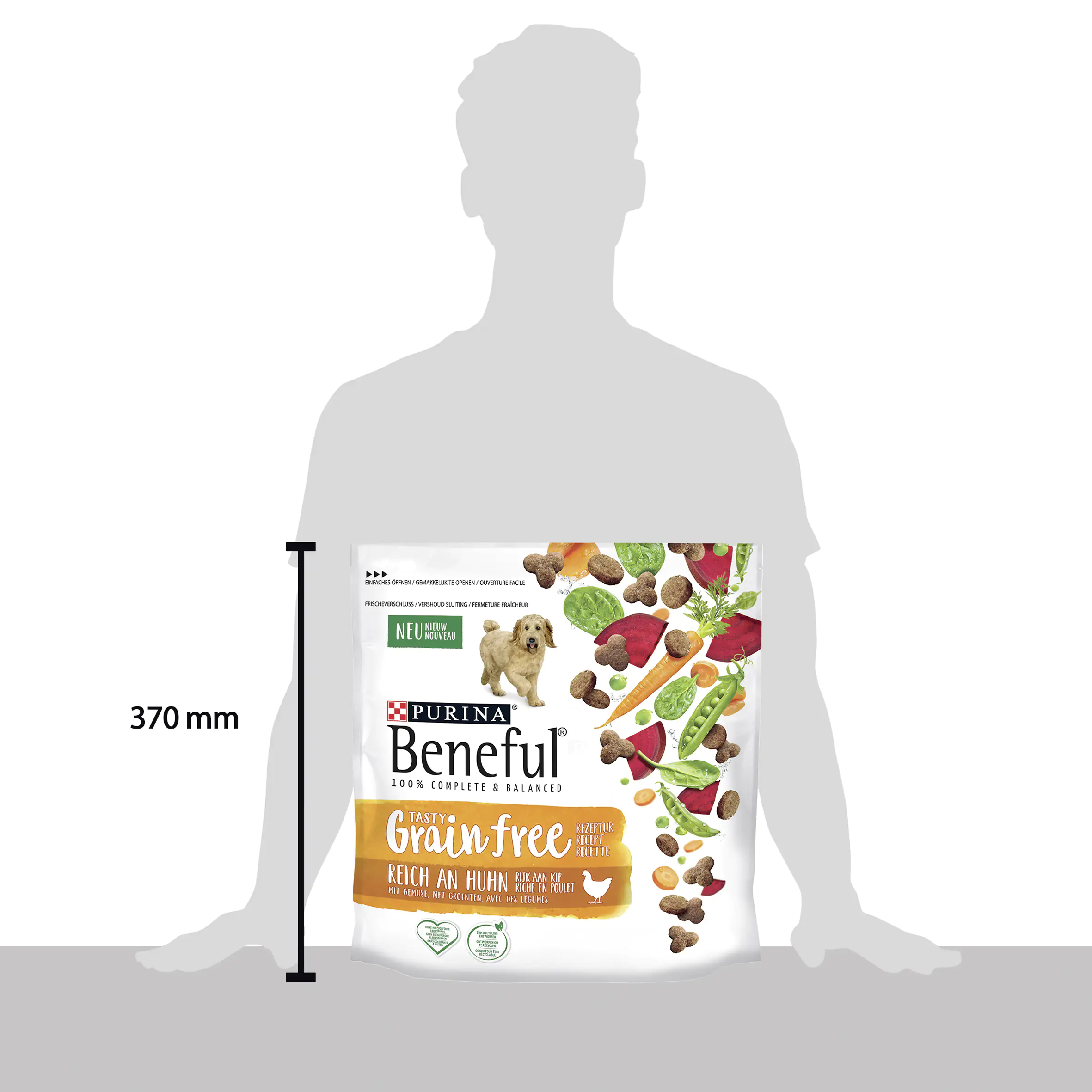 Beneful Hundetrockenfutter TASTY GRAIN FREE Rezeptur 1,2 kg