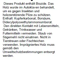 Pflanzstab Kiefer braun 100 x 2,5 x 2,5 cm