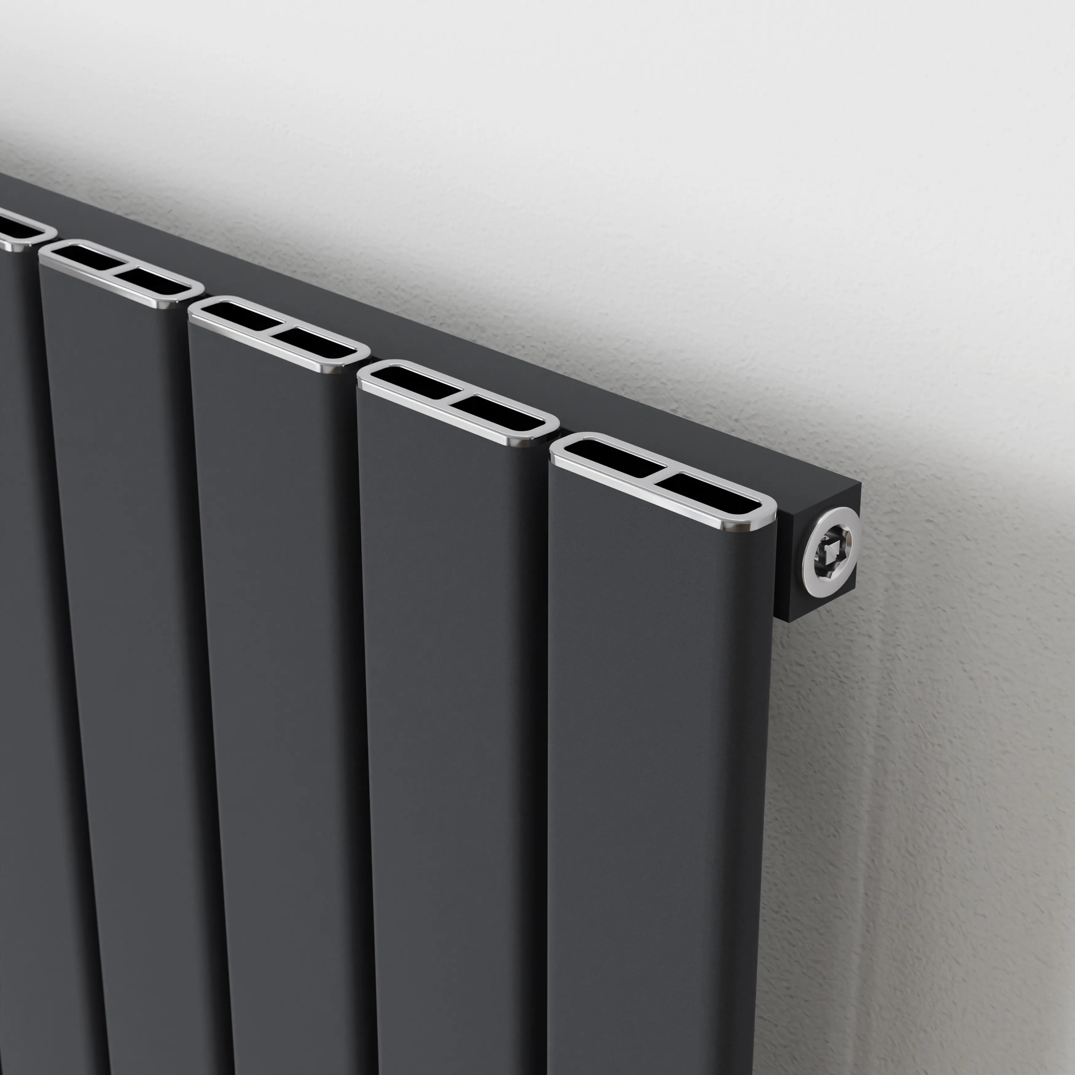 Ximax Design-Heizkörper Levis 180 x 55,5 cm 1097 Watt anthrazit Struktur
