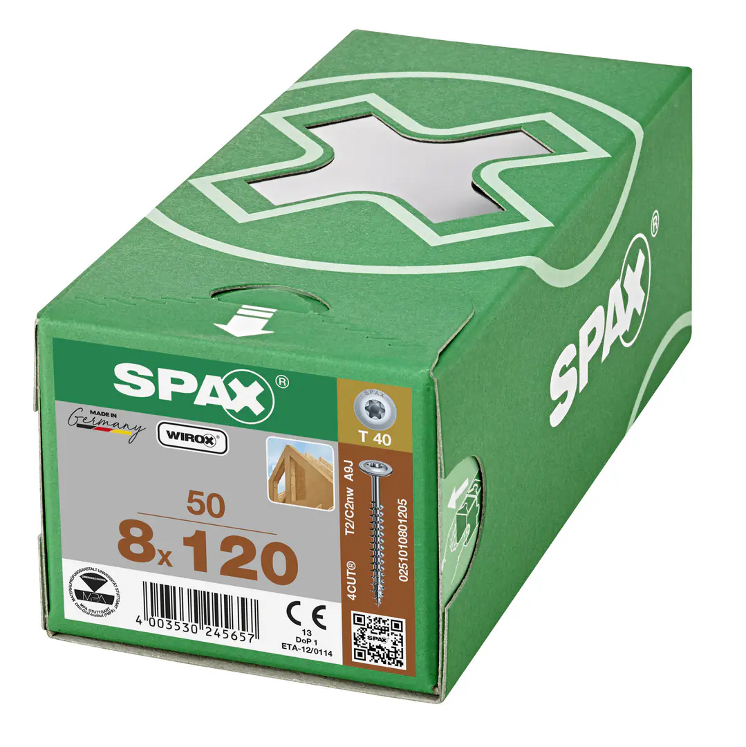 Spax Holzbauschrauben 8.0 x 120 mm TX 40 - 50 Stk.