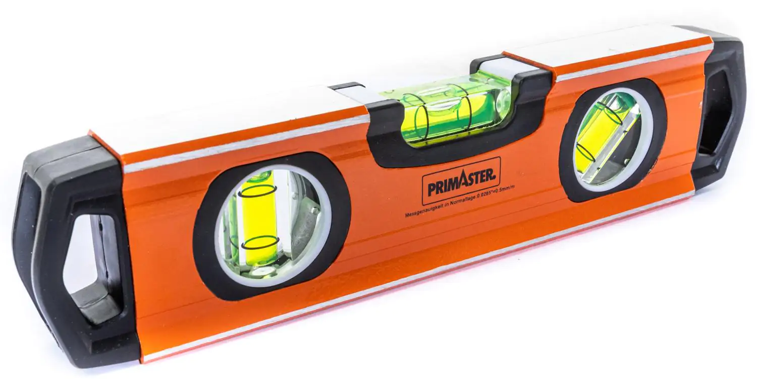 Primaster Alu-Wasserwaage 23 cm mit Aufhängevorrichtung Primaster Alu-Wasserwaage 23 cm mit Aufhängevorrichtung