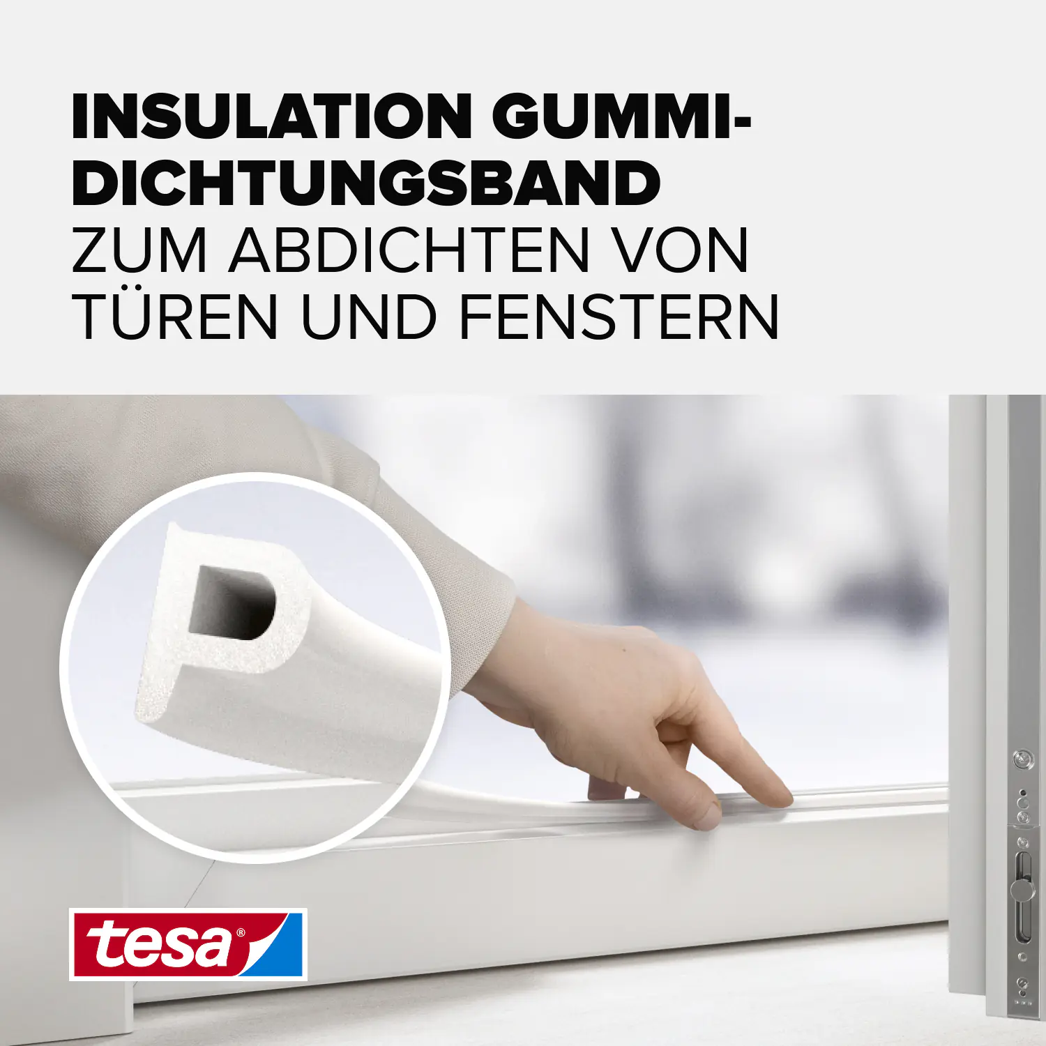 tesa Insulation P-Profil Classic 10 m, weiß