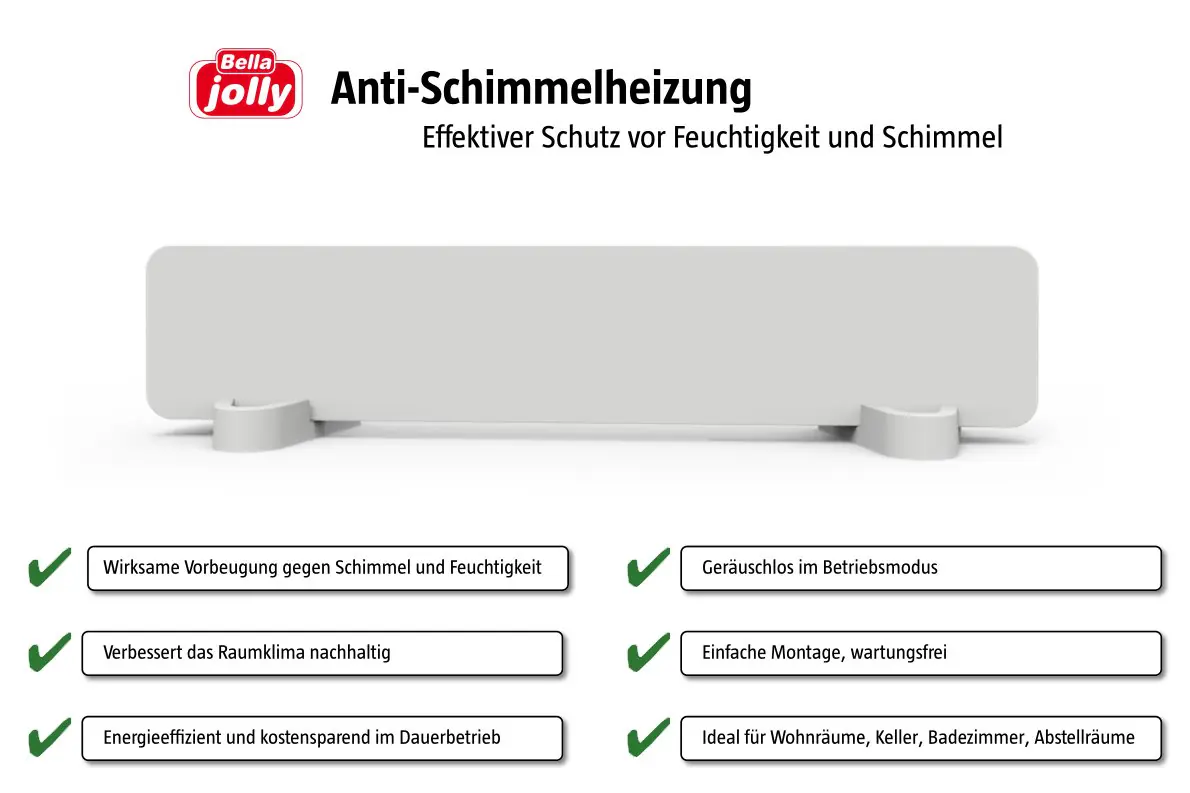 Bella Jolly Infrarotheizung Anti-Schimmel Basis + Erweiterung SHK3 - 10 x 50 cm