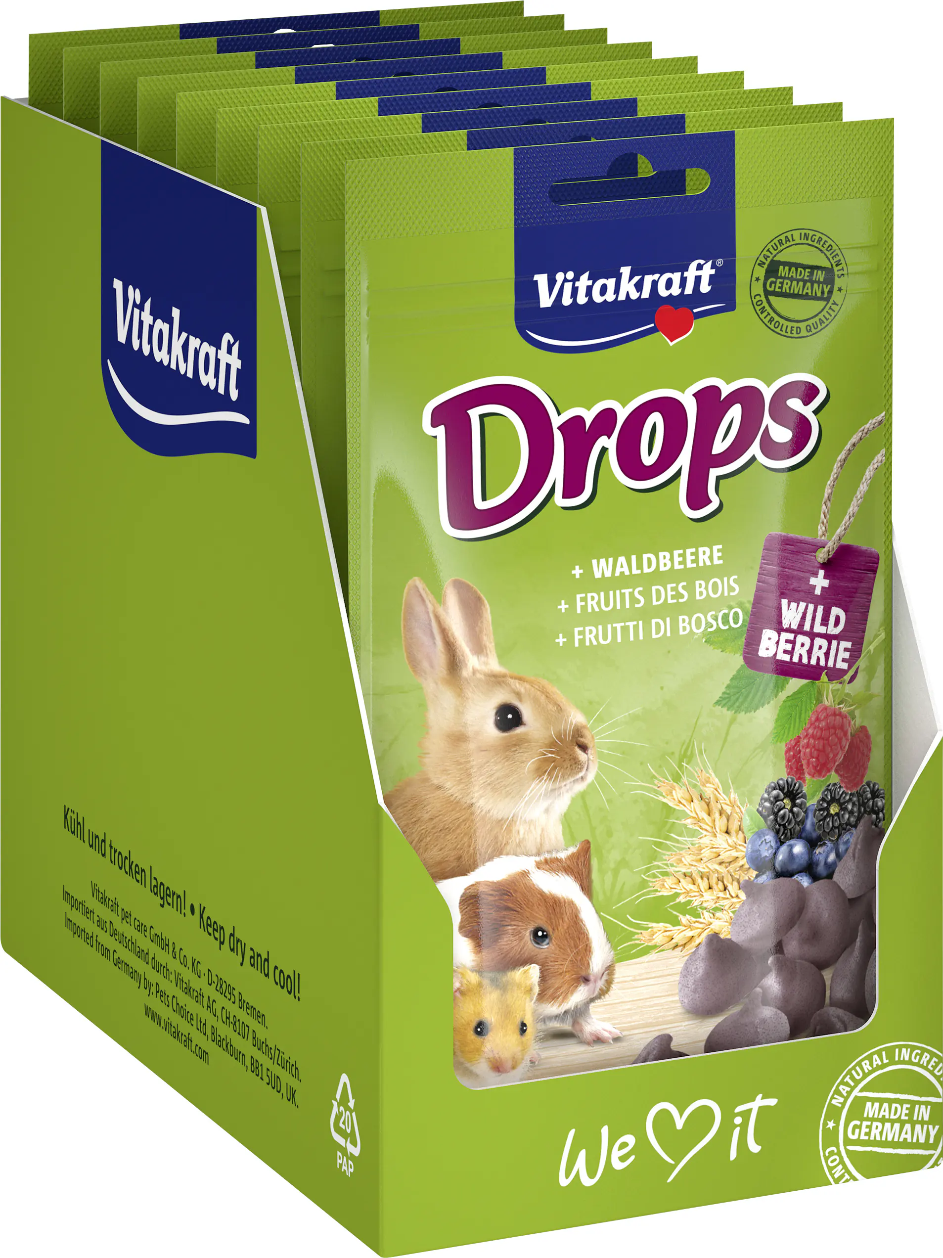 Vitakraft Drops Waldbeere 75 g