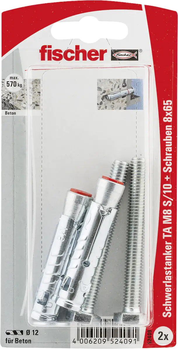4006209524091 Fischer Schwerlastanker TA 12.0 x 56 mm - 2 Stück