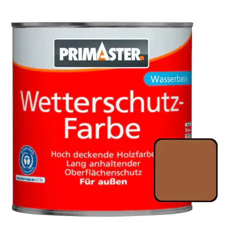 Primaster Wetterschutzfarbe 2,5 L braun Primaster Wetterschutzfarbe 2,5 L braun