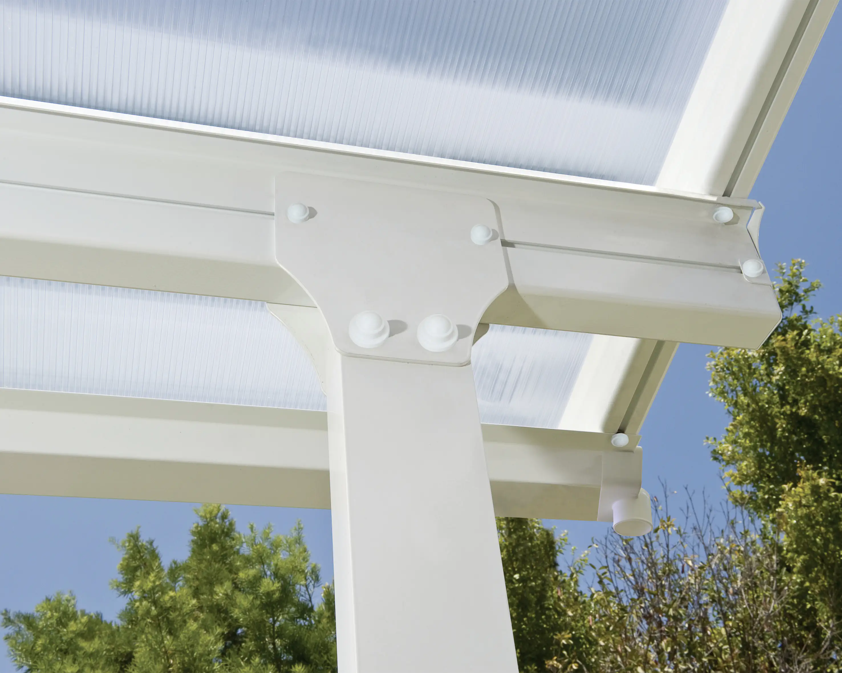 Canopia Terrassenüberdachung Feria 730 x 294 cm weiß Canopia Terrassenüberdachung Feria 730 x 294 cm weiß