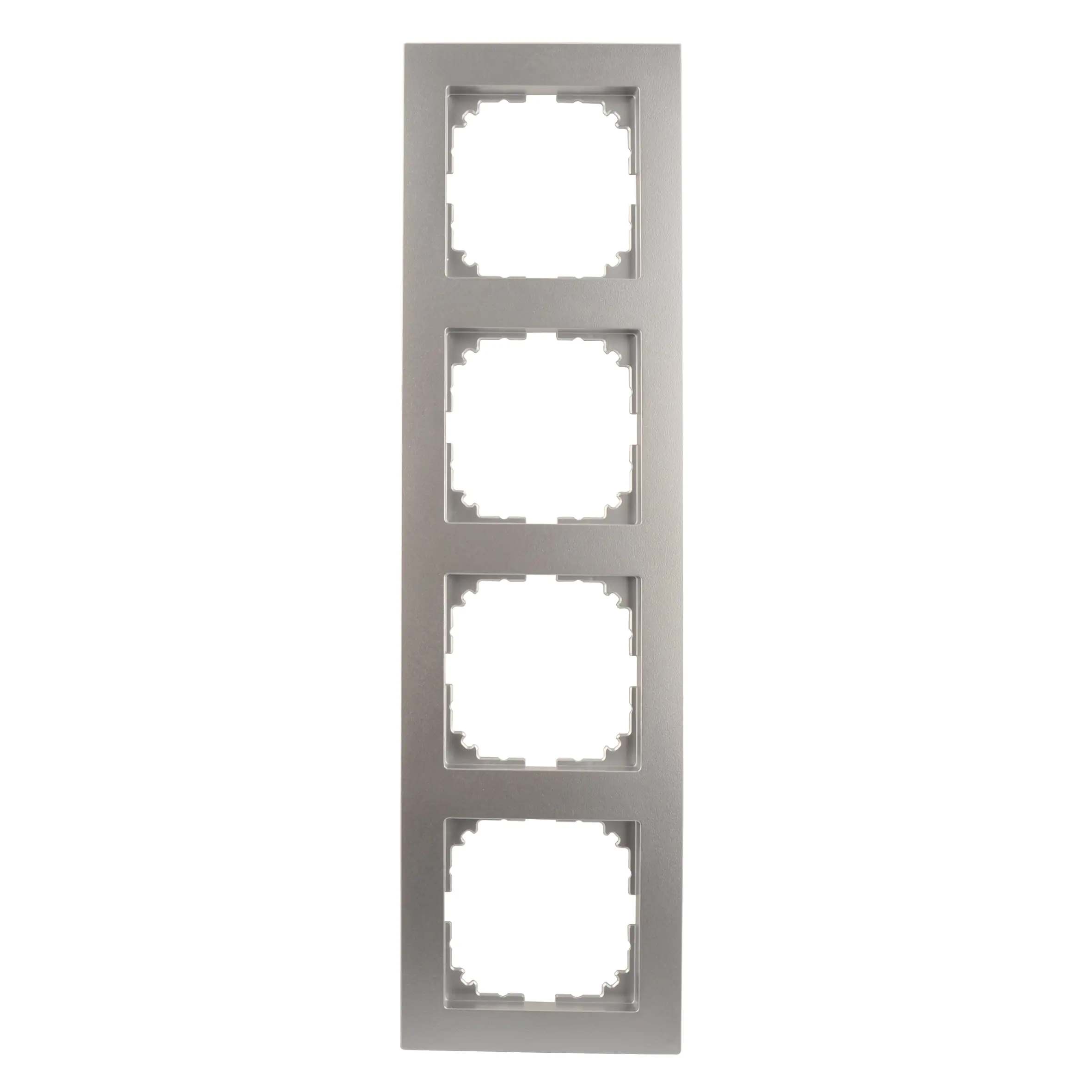 4042811181185 Merten Abdeckrahmen 4fach Serie M-Pure, aluminium, MEG4040-3660