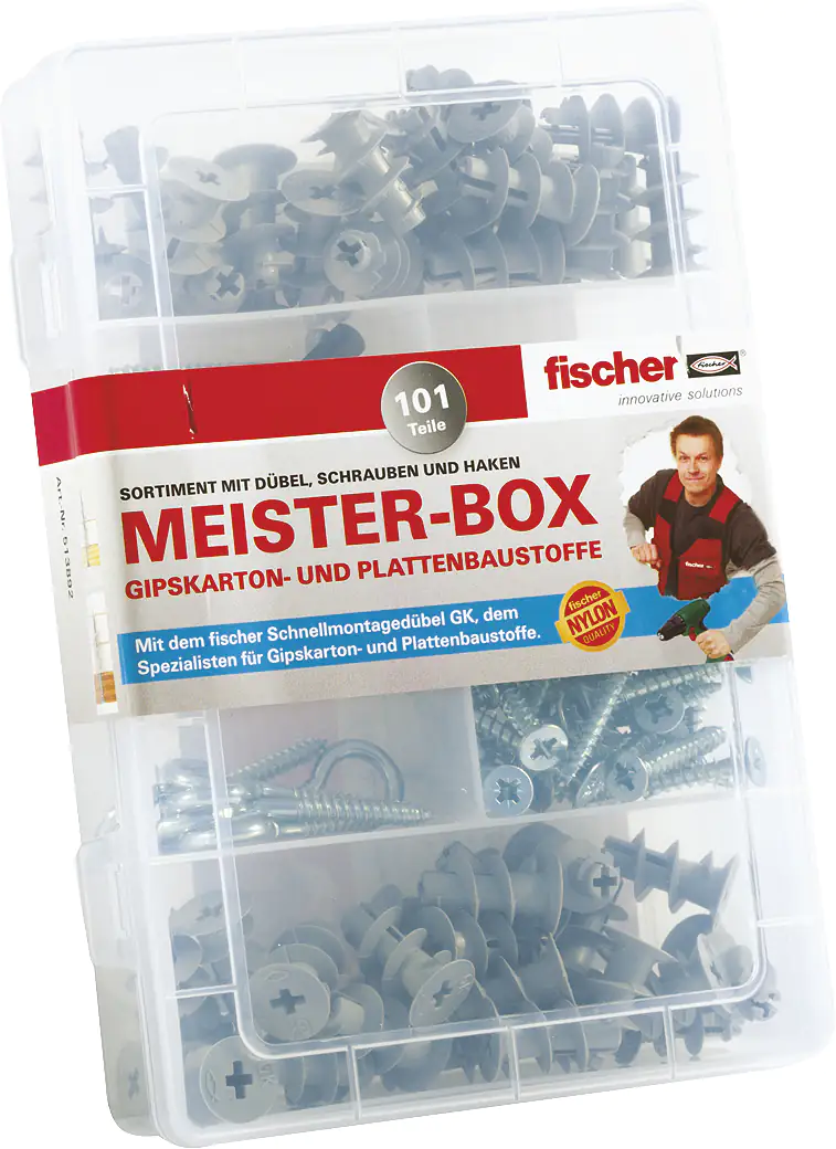 4048962131376_1025855 Fischer Dübel Meisterbox - 101 Stück