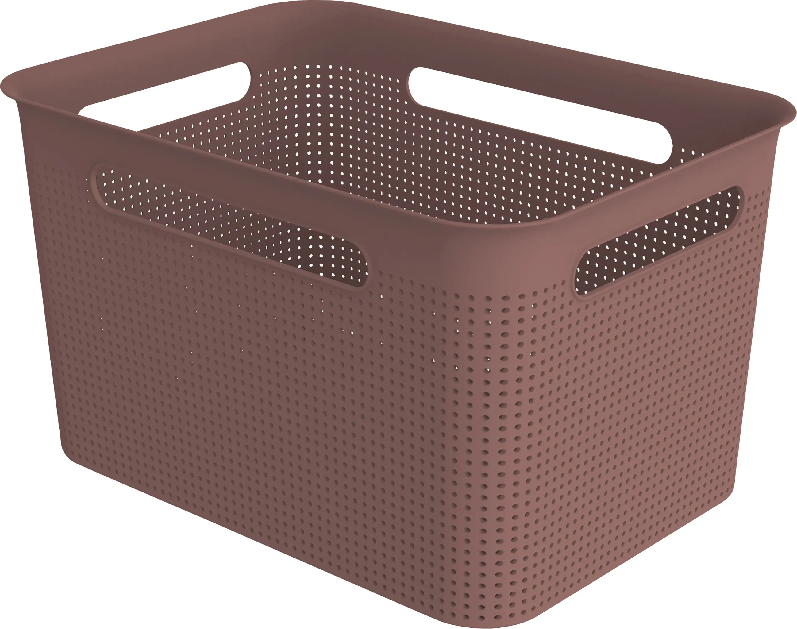 Rotho Wäschebox Brisen, 16 l iron rot