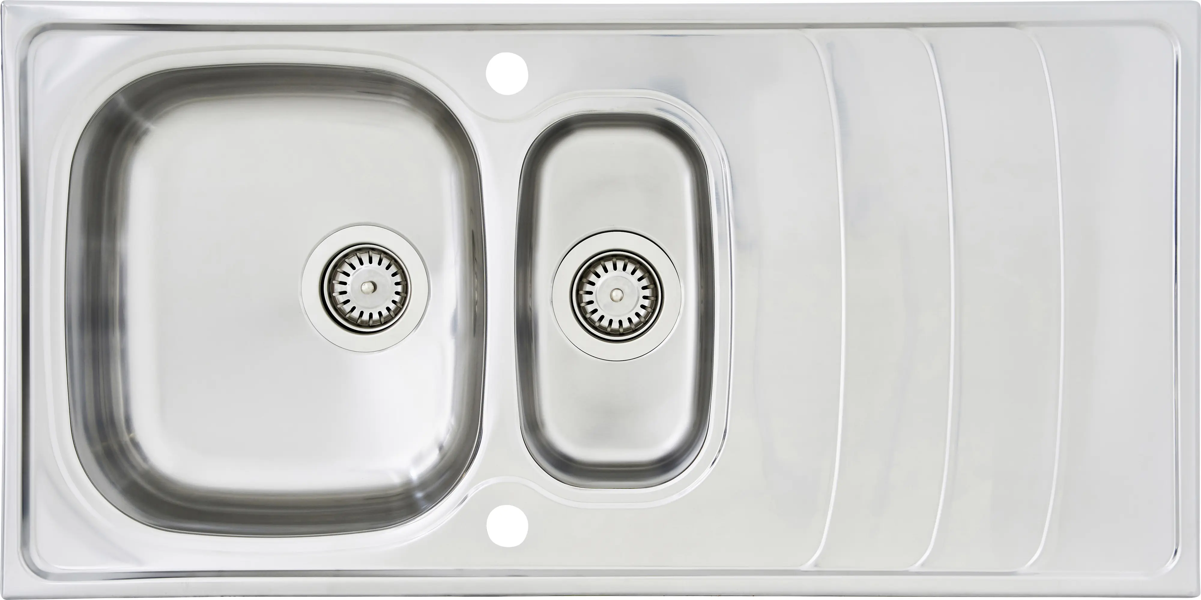 Respekta Edelstahlspüle MIAMI 100 x 50 cm