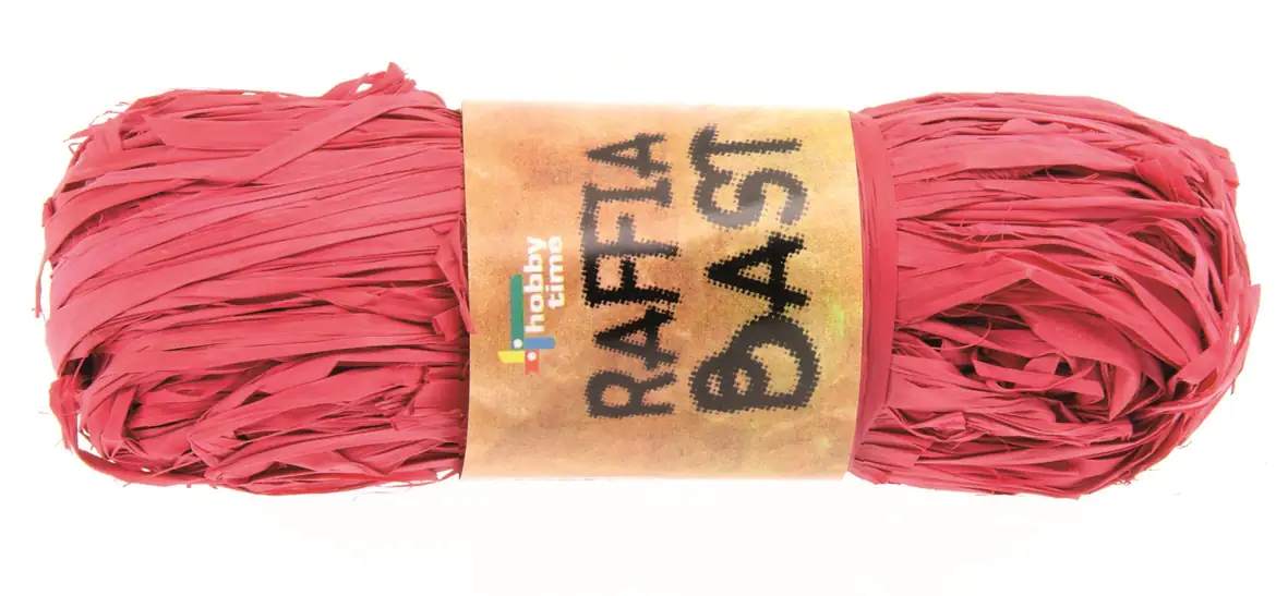 Glorex Raffia-Bast rot, 50 g