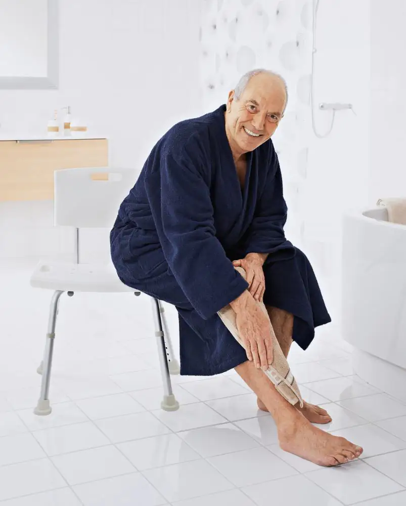 Ridder Bad-Stuhl mit Lehne höhenverstellbar