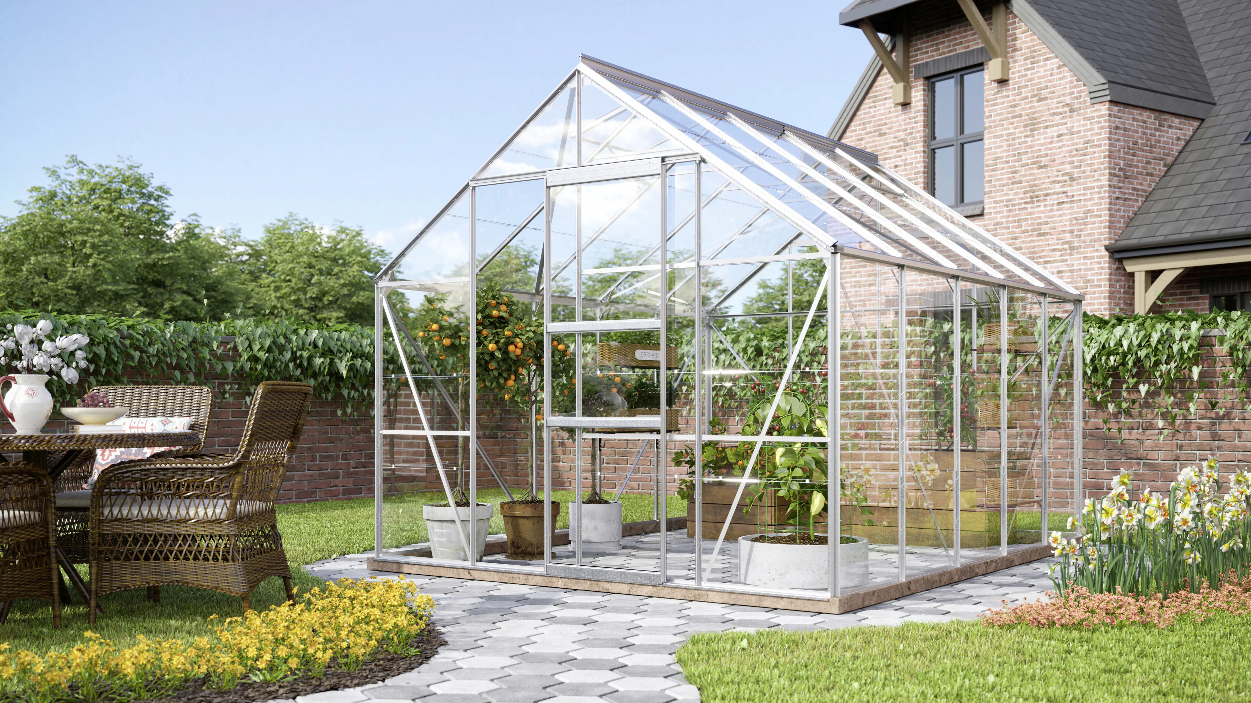 Vitavia Gewächshaus Merkur 8300 254 x 317 cm 3 mm Sicherheitsglas