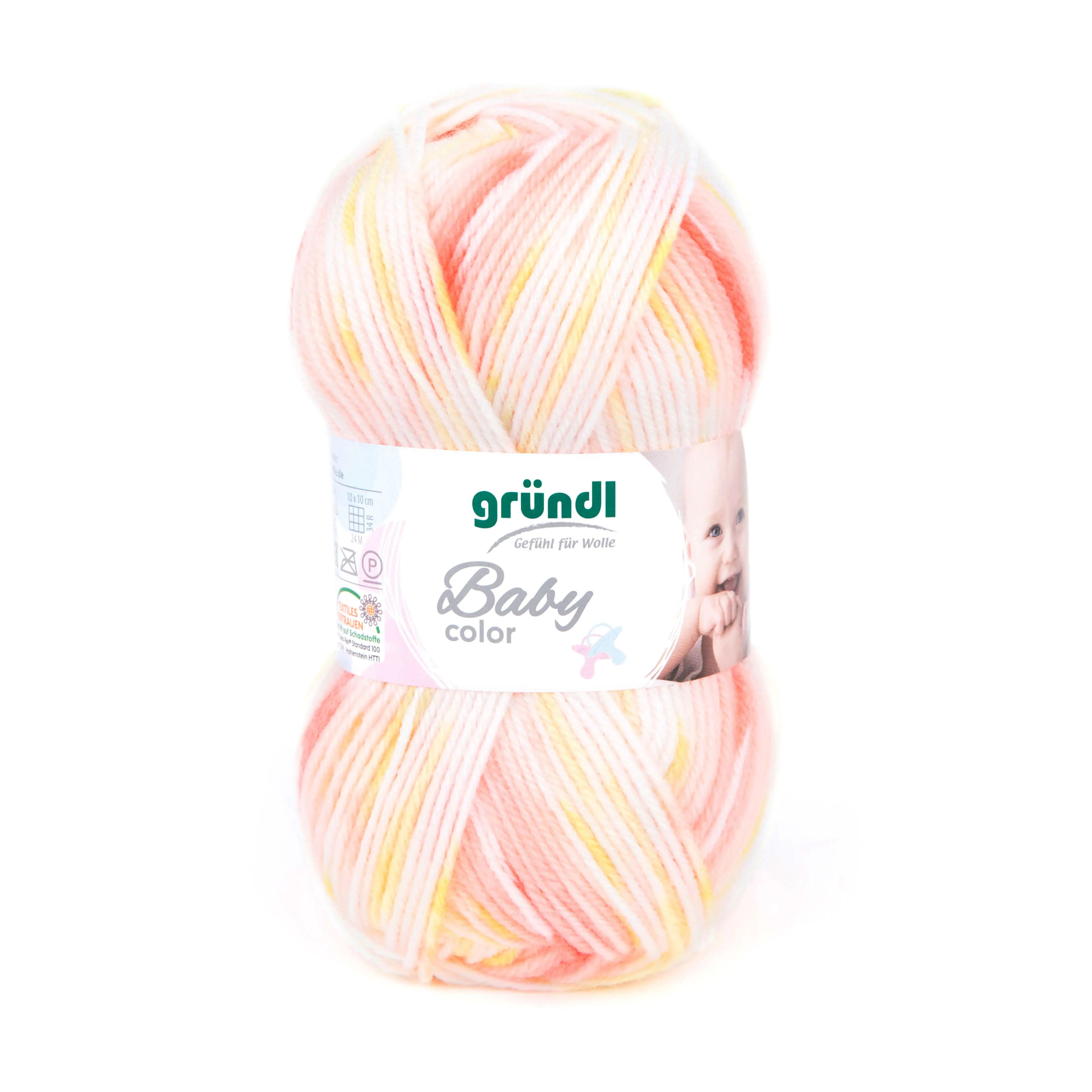 Gründl Wolle Baby color 50 g coralle multicolor