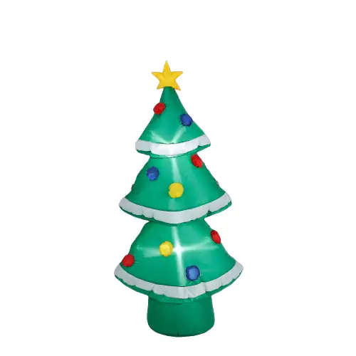 Luca Lighting Weihnachtsbaum aufblasbar grün mit LED