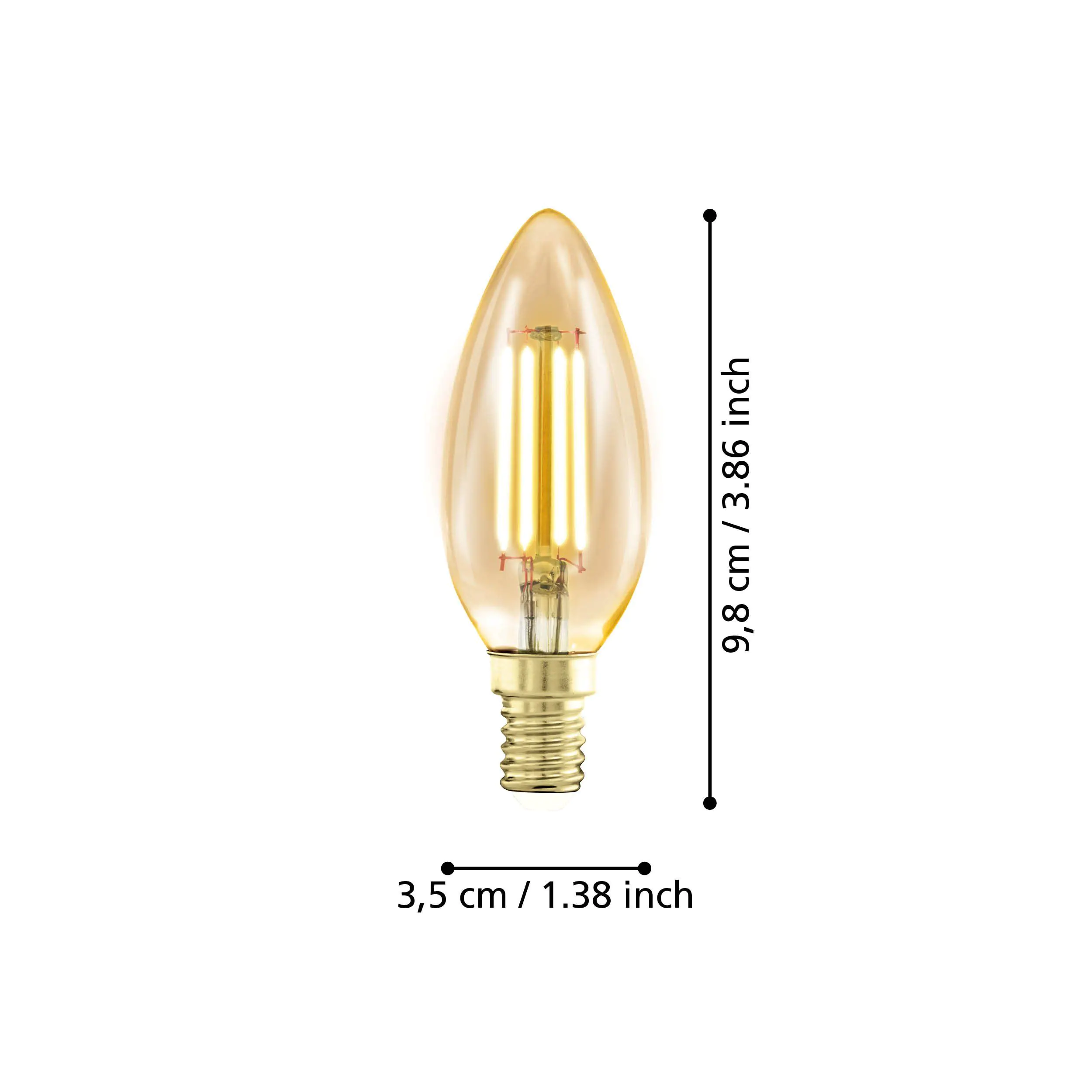 Eglo LED Kerzenlampe E14 4W amber Eglo LED Kerzenlampe E14 4W amber